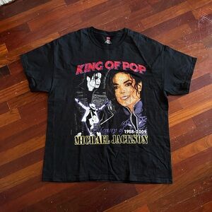 Black Michael Jackson ‘King of Pop’ Tribute T-Shirt